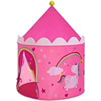 SONGMICS Tienda para Niños- Carpa Infantil- Castillo de la Princesa- Pop Up- Regalo para Niños- para Interior y Exterior…